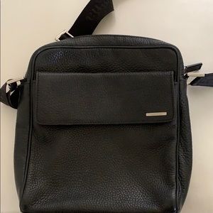 Ermenegildo Zegna Leather Shoulder Bag